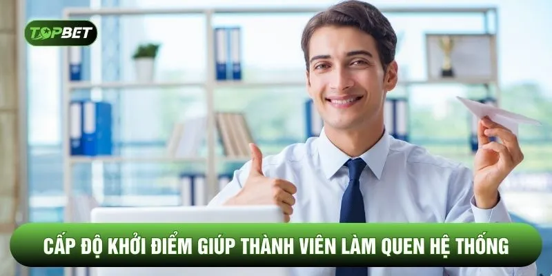 Cấp độ khởi điểm giúp thành viên làm quen hệ thống